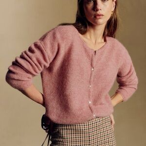 Sezane Gaspard Cardigan Rosewood - Size L